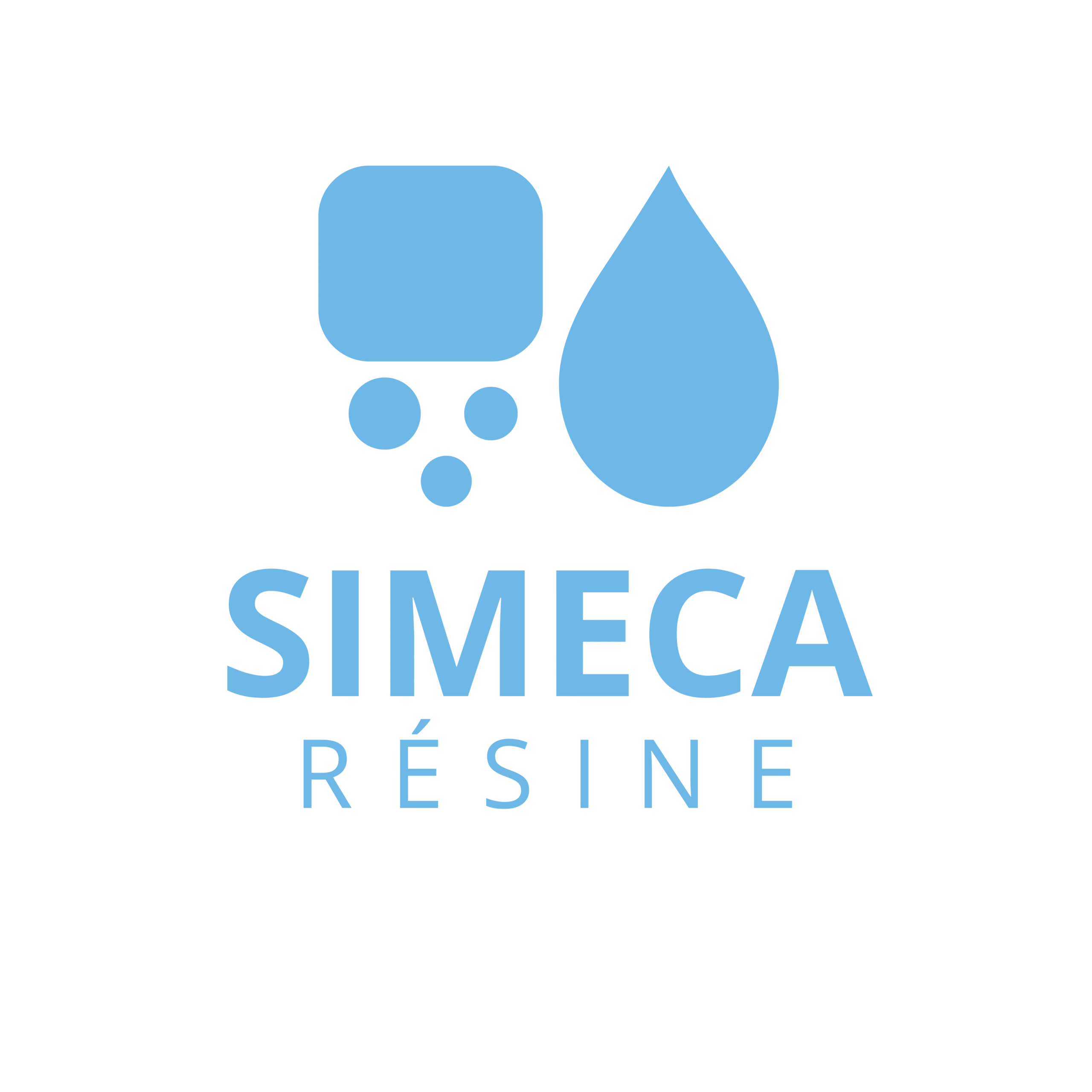 Logo de SIMECA Résine, spécialiste belge en moquette de pierre, résine époxy et sols décoratifs en résine intérieure et extérieure.